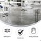 Flash Furniture Rectangle Fold Training Table, Wht, 18X96, 18" W, 96" L, 29" H, Plastic Top, White DAD-YCZ-244-2-GW-GG - alternate 3